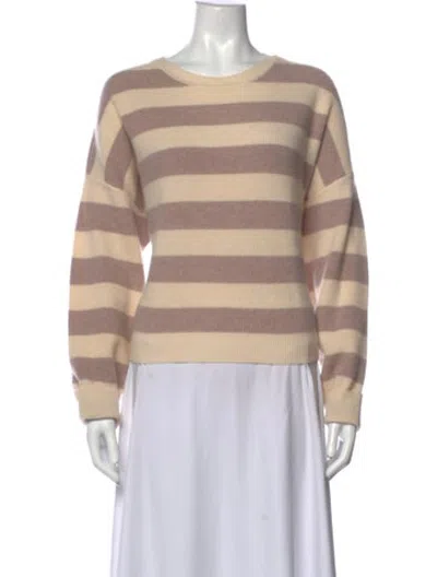 Pre-owned Xirena Cashmere Striped Sweater In Neutrals