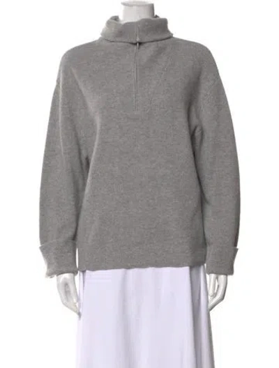 Pre-owned Xirena Cashmere Turtleneck Sweater In Grey