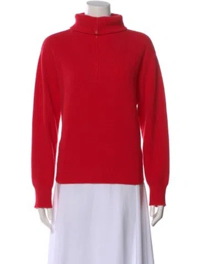 Pre-owned Xirena Cashmere Turtleneck Sweater In Red