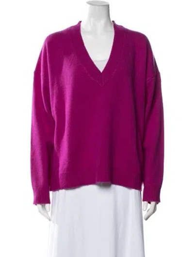 Pre-owned Xirena Cashmere V-neck Sweater W/ Tags In Purple