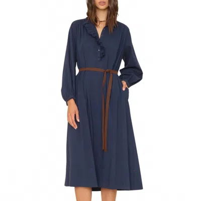 Xirena Caspy Midi Dress In Navy In Blue