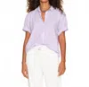 Xirena Channing Button Down Shirt In Orchid Ice In Purple