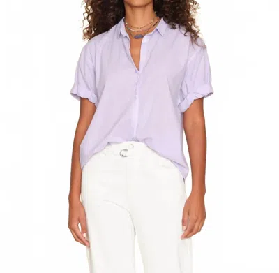 Xirena Channing Button Down Shirt In Orchid Ice In Purple