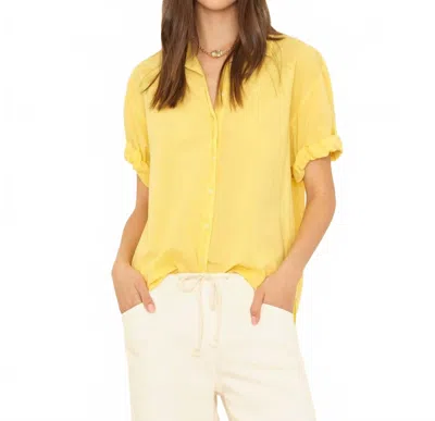 Xirena Channing Classic Shirt In Marigold In Brown