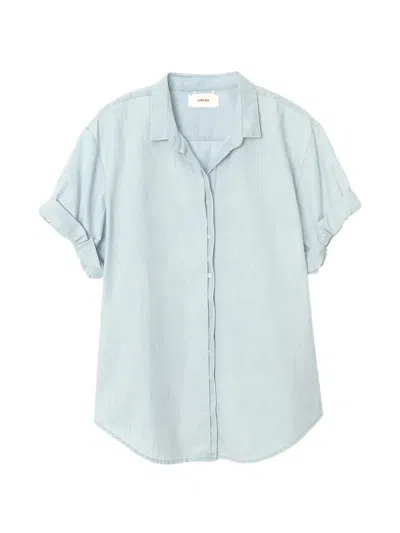 Xirena Channing Cotton Shirt In Blue