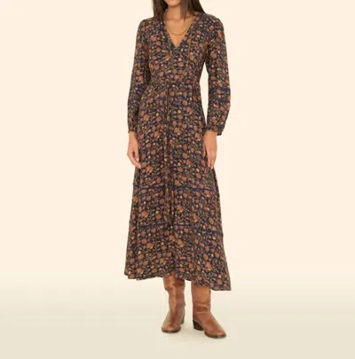 Xirena Charly Midi Dress In Golden Red In Multi