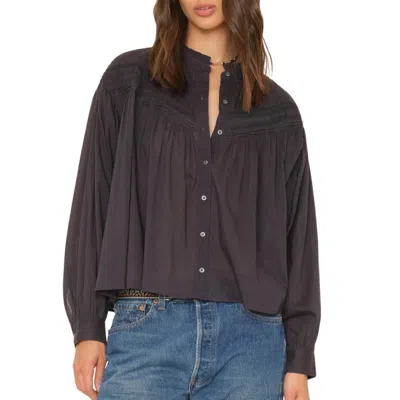 Xirena Clare Shirt In Obsidian In Black