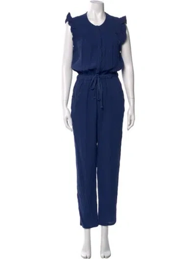 Pre-owned Xirena Crew Neck Jumpsuit In Blue