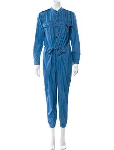 Pre-owned Xirena Crew Neck Jumpsuit In Blue