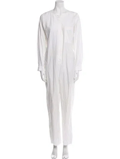 Pre-owned Xirena Crew Neck Jumpsuit In White