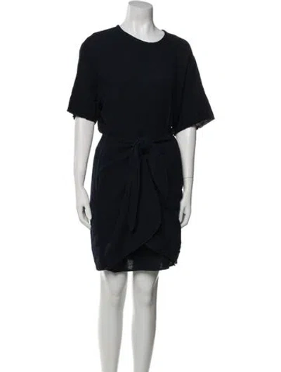 Pre-owned Xirena Crew Neck Knee-length Dress In Blue
