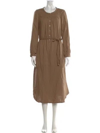 Pre-owned Xirena Crew Neck Long Dress In Neutral