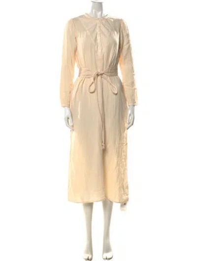 Pre-owned Xirena Crew Neck Long Dress In Neutral