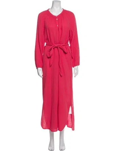 Pre-owned Xirena Crew Neck Long Dress In Pink