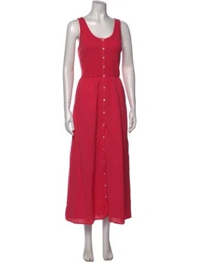 Pre-owned Xirena Crew Neck Long Dress In Pink