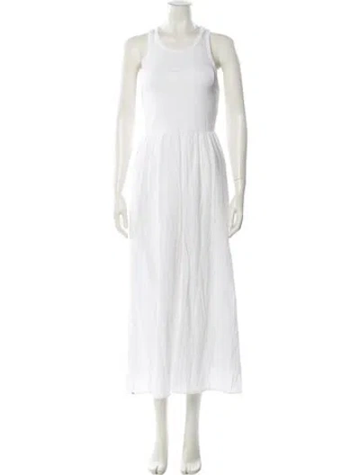 Pre-owned Xirena Crew Neck Long Dress W/ Tags In White