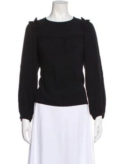 Pre-owned Xirena Crew Neck Long Sleeve Blouse In Multi