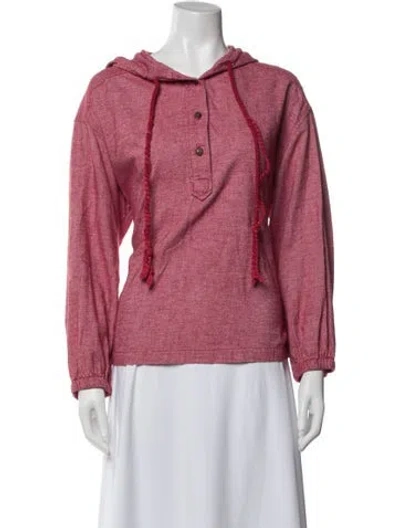 Pre-owned Xirena Crew Neck Long Sleeve Hoodie In Pink