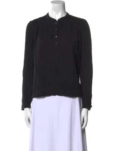 Pre-owned Xirena Crew Neck Long Sleeve Sweatshirt In Black