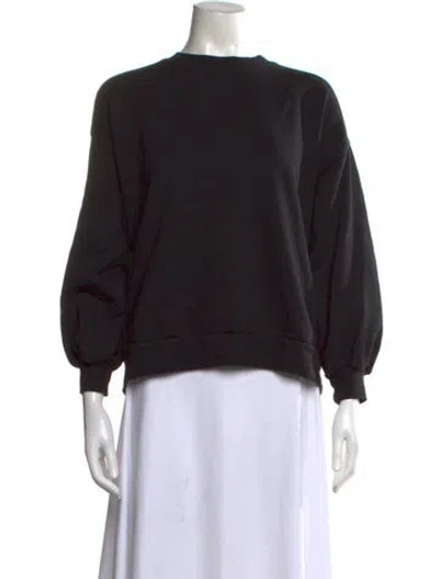 Pre-owned Xirena Crew Neck Long Sleeve Sweatshirt In Black