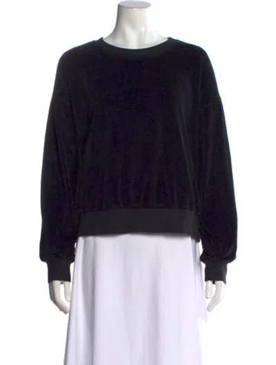 Pre-owned Xirena Crew Neck Long Sleeve Sweatshirt In Black