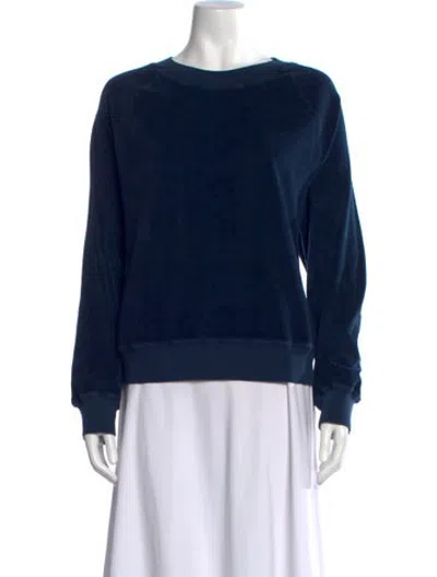 Pre-owned Xirena Crew Neck Long Sleeve Sweatshirt In Blue