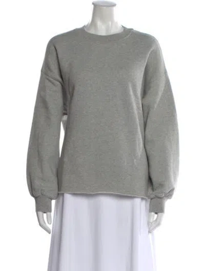 Pre-owned Xirena Crew Neck Long Sleeve Sweatshirt In Gray