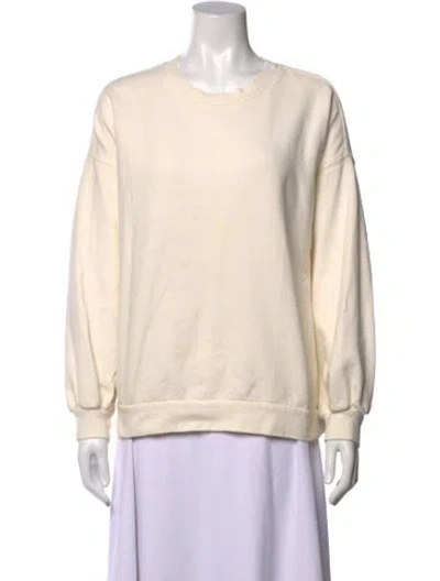 Pre-owned Xirena Crew Neck Long Sleeve Sweatshirt In Neutrals