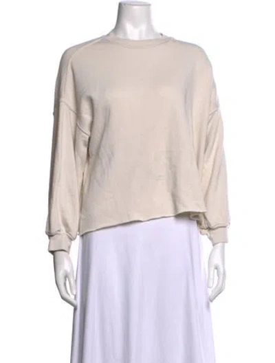 Pre-owned Xirena Crew Neck Long Sleeve Sweatshirt In Neutrals