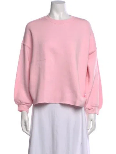 Pre-owned Xirena Crew Neck Long Sleeve Sweatshirt In Pink