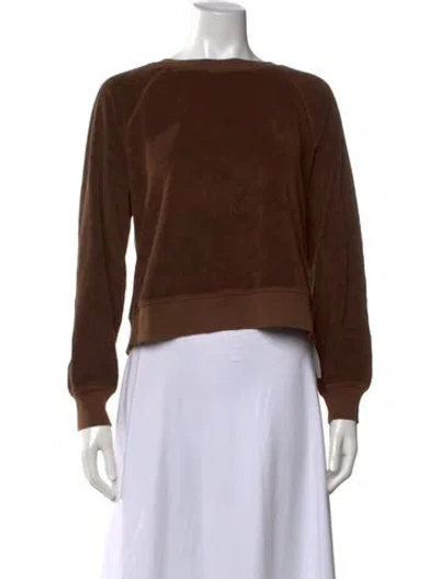 Pre-owned Xirena Crew Neck Long Sleeve Sweatshirt W/ Tags In Brown