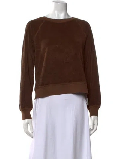 Pre-owned Xirena Crew Neck Long Sleeve Sweatshirt W/ Tags In Brown
