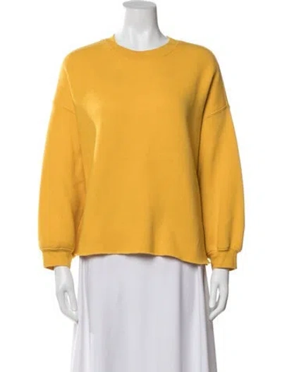 Pre-owned Xirena Crew Neck Long Sleeve Sweatshirt In Yellow