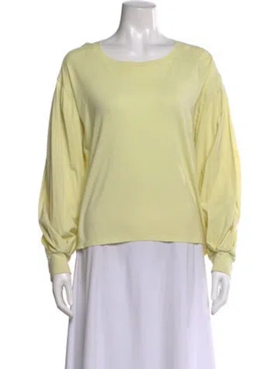 Pre-owned Xirena Crew Neck Long Sleeve Top In Green