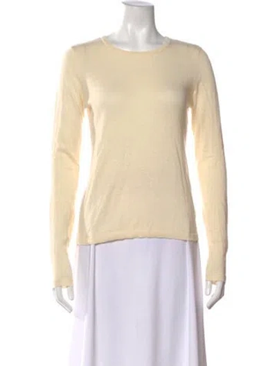 Pre-owned Xirena Crew Neck Long Sleeve Top In Neutral