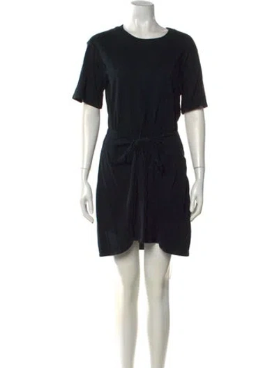 Pre-owned Xirena Crew Neck Mini Dress In Black