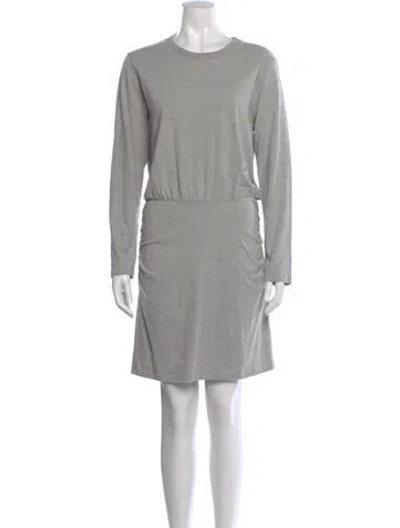 Pre-owned Xirena Crew Neck Mini Dress In Gray