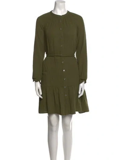 Pre-owned Xirena Crew Neck Mini Dress In Green