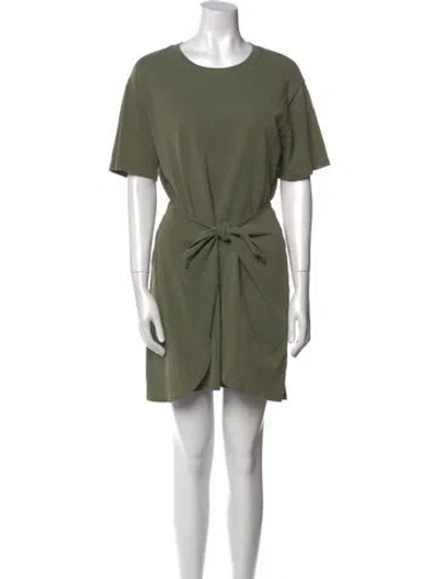 Pre-owned Xirena Crew Neck Mini Dress In Green