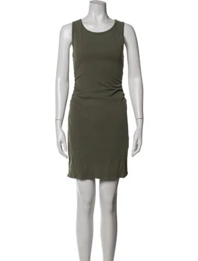 Pre-owned Xirena Crew Neck Mini Dress In Green