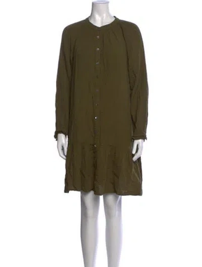 Pre-owned Xirena Crew Neck Mini Dress In Green