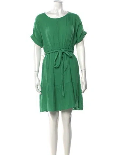 Pre-owned Xirena Crew Neck Mini Dress In Green