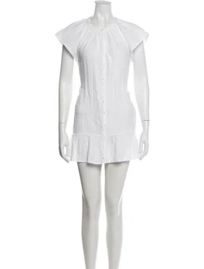 Pre-owned Xirena Crew Neck Mini Dress In Neutral
