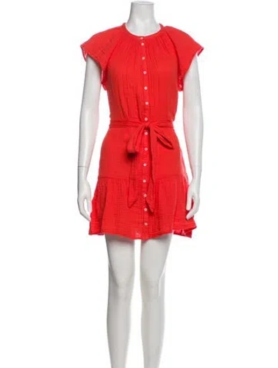 Pre-owned Xirena Crew Neck Mini Dress In Orange
