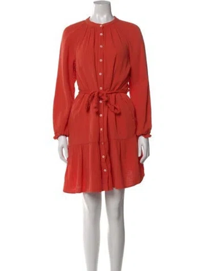 Pre-owned Xirena Crew Neck Mini Dress In Orange