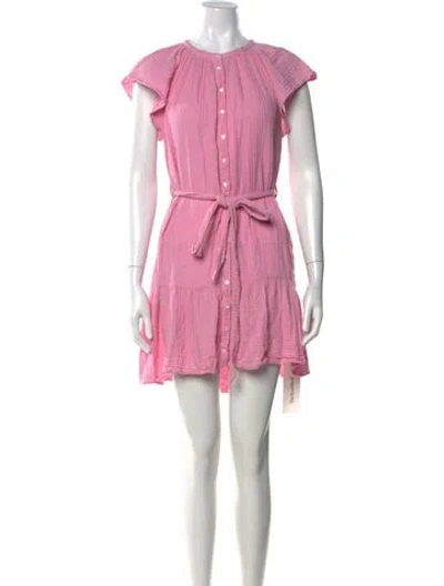 Pre-owned Xirena Crew Neck Mini Dress In Pink