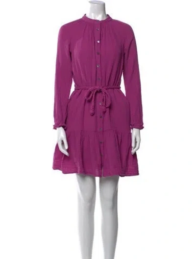 Pre-owned Xirena Crew Neck Mini Dress In Purple
