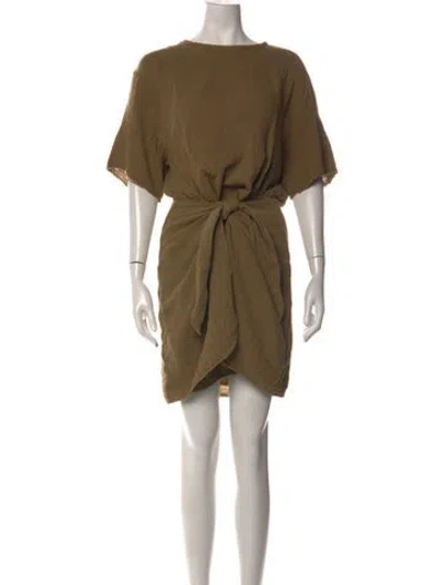 Pre-owned Xirena Crew Neck Mini Dress W/ Tags In Green