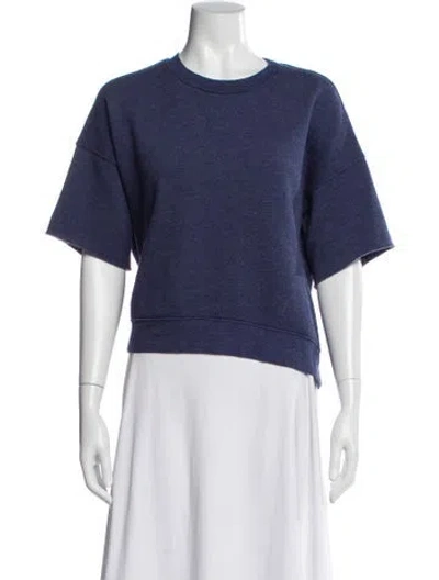 Pre-owned Xirena Crew Neck Short Sleeve Sweatshirt In Gray