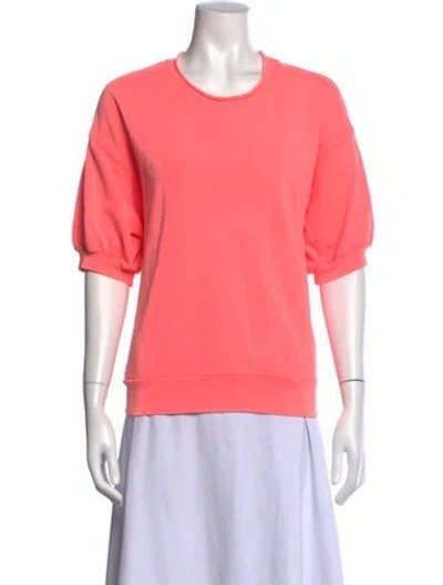 Pre-owned Xirena Crew Neck Short Sleeve Sweatshirt In Pink
